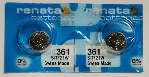Zwei Batterie Renata 361 Stück