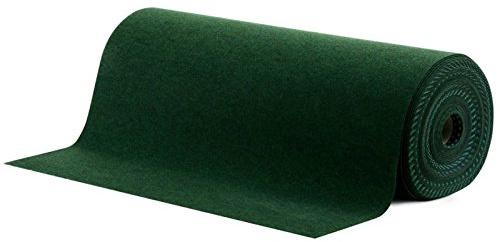 casa pura Moquette d'extérieur FarbwunderPro, vert, en rouleau au mètre, surface en feutre, tapis outdoor imite gazon artificiel pour sol du jardin, terrasse, balcon et golf, durable 133x550cm