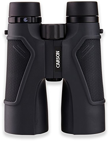 Carson Full-Size Fernglas, 10x50mm, hochwertige ED-Glas Linsen, wasserdicht und beschlagfrei (TD-050ED)