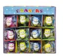 12 bunte Radiergummi Eulen Eraser Mitgebsel