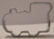 Ausstechform für Plätzchen - Edelstahl - Lokomotive - 5 cm