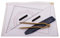 Navigationsbesteck - Navigationsset für Ausbildungszwecke 27 cm- 2 Dreiecke, Zikel, ZIP-Tasche