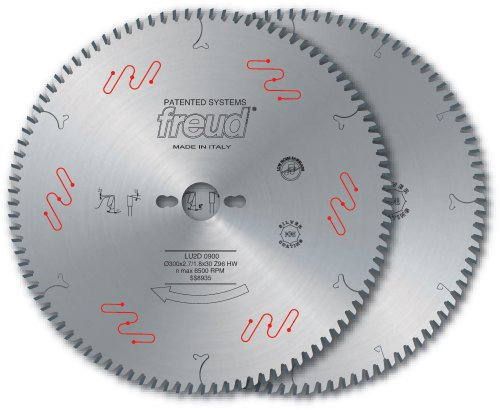 Freud LU2D07: 250 mm x 80T dünne Schnittfugen-Hartmetallbestückte Klinge zum Kreuzschneiden