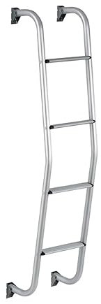 Thule Van-Leiter Aluminium, 4-stufig 126cm hoch, Breite 31cm, für Heckklappen und Geteilte Hecktüren (932942023)