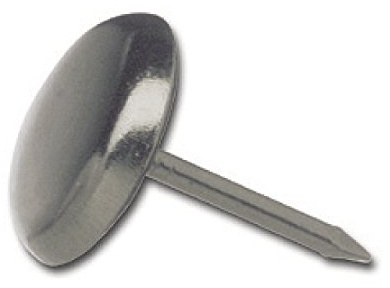 SECOTEC Gleitnagel Stahl-Kappe 25 mm | Nagelgleiter für Stühle | vernickelt | 100 Stück