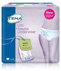 TENA Silhouette Normal Blanc Vita bassa – Mutandine assorbenti femminili