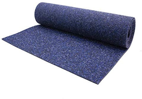 Nadelfilz MERLIN Bodenbelag 200x2300 cm Dunkelblau | Robuste Auslegware mit 17dB Trittschallminderung | Stuhlrollengeeignet & farbecht | GUT-zertifizierter Nadelfilzboden für Büro Messe Hotel