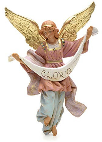 Holyart PVC Engel Gloria stehend, für die 30 cm Fontanini Krippe