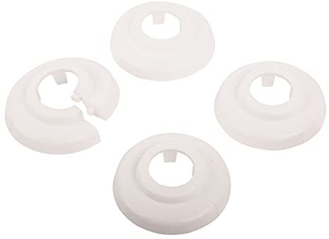 Klapprosette | 18 mm oder 3/8 Zoll | Außendurchmesser 49 mm | 4er-Set | Rosette | Weiß
