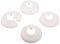 Klapprosette | 18 mm oder 3/8 Zoll | Außendurchmesser 49 mm | 4er-Set | Rosette | Weiß
