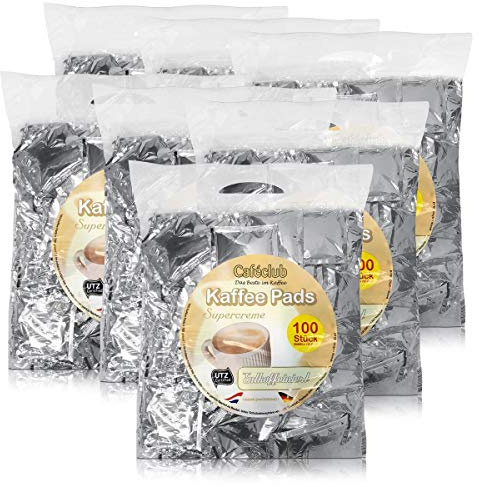 7x Cafeclub Entkoffeiniert Kaffeepads Megabeutel je 100 stk. einzeln verpackt