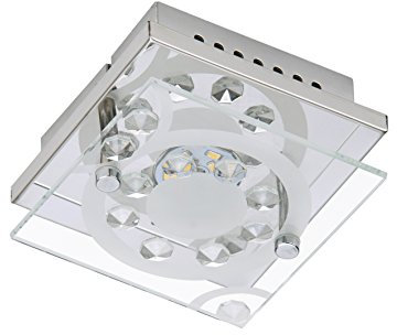 Briloner Leuchten LED Deckenleuchte, 1 x 5 W, 400 lm, chrom 3564-018 1er