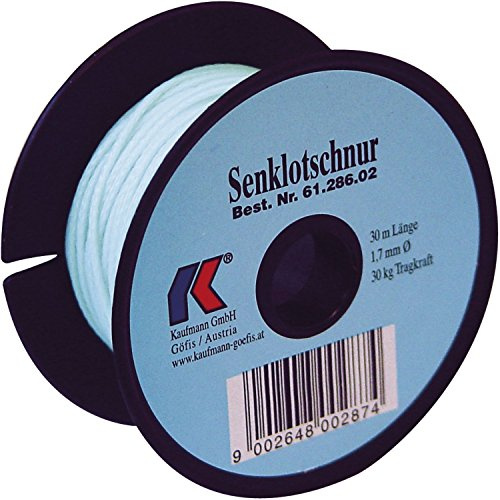 KAUFMANN Senklotschnur Polyethylen auf Spule 1,7 mm, Länge 100 m, grün, 61.290.02