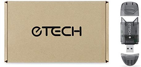 [5 Pack] eTECH Collection USB2.0 SDHC/SDXC Memory Card Reader / Writer -- support SanDisk Kingston 258GB 128GB 64GB SDXC SDHC SD MMC Ultra SDHC Extreme SDXC (Upgraded Version, Support SDXC) (Black)