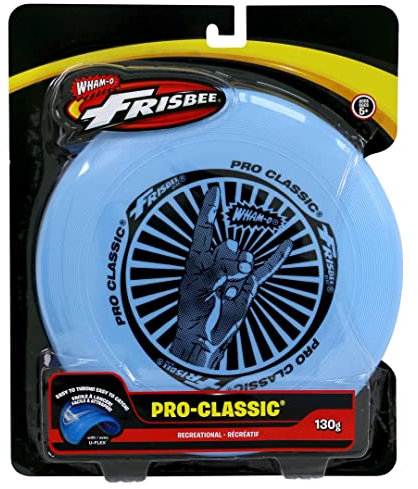 Wham-O 38100812 - Frisbee Pro-classic blue, weich und flexibel, besonders leicht zu werfen, greifen und fangen, Ø 25,5cm, 130g, ab 5 Jahren