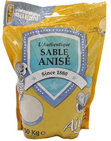 Aime - Base per Gabbia di Sabbia Anizzata per Uccelli, 1 kg