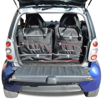 KJUST Kofferraumtaschen 2 stk kompatibel mit SMART FORTWO COUPE I 1998-2007