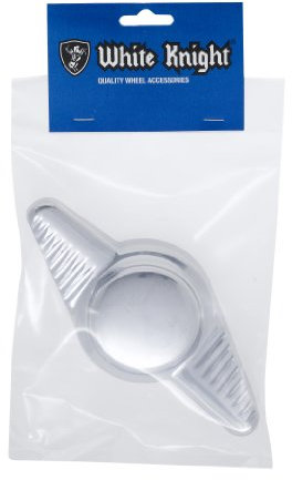 White Knight 23F-AM 2-Stangen-Spinner, geriffelt, verchromt