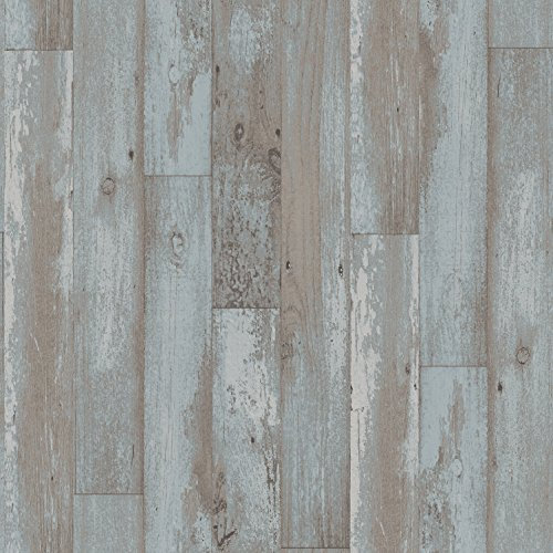 Memories Nostalgie Retro Vlies Tapeten Holz blau G56167 [Werkzeug]