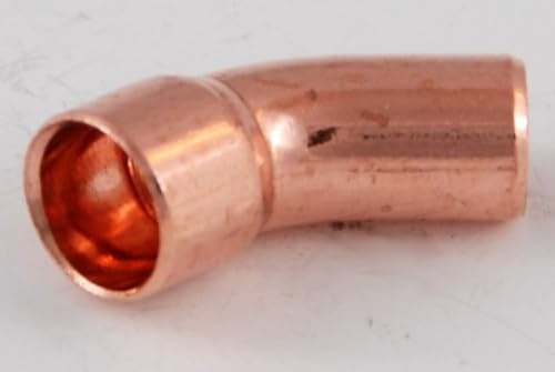 10x Kupferfitting Bogen 10 mm 45 Grad 5040 i/a Lötfitting copper fitting CU