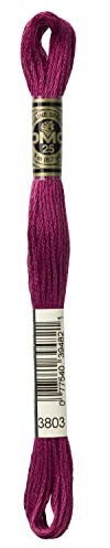 DMC 6-Strand Embroidery Cotton Floss, Medium Dark Mauve