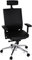 hjh OFFICE 657270 Profi Bürostuhl Porto MAX HIGH Leder Schwarz Bürosessel ergonomisch, Armlehne & Kopfstütze höhenverstellbar