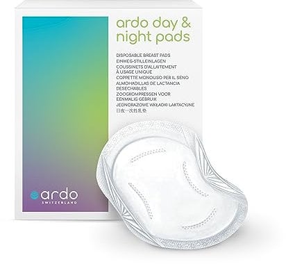 Ardo DAY & NIGHT PADS Einweg-Stilleinlagen – 30 Stück – Still Pads auslaufsicher & ergonomisch - für ein trockenes Gefühl bei Tag & Nacht - Einlagen zum Stillen, BH-Einlagen, nursing pads