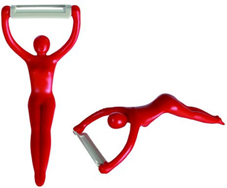 Ceramic Peeler - Red Acrobat - 16cm
