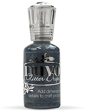 Nuvo by Tonic Studios Nuvo Glitzertropfen – Night Sky, 3D Glue, Black, 8x3x3 cm