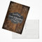 Logbuch-Verlag 10 Weihnachtspostkarten braun schwarz weiß mit Text FROHE WEIHNACHTEN Postkarten Set vintage 10,5 x 14,8 cm