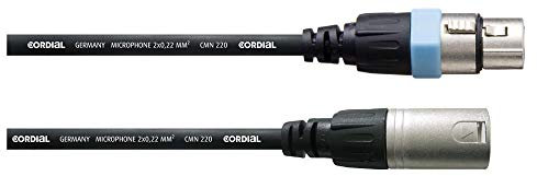 CORDIAL Cable micro XLR 2,5 m Cable Microfono Essentials simétrico Rean