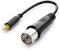 deleyCON Adattatore da Antenna Coassiale a DVB-T (MCX) - Presa da Antenna a Connettore DVB-T - Compatibile con Dispositivi DVB-T - Nero