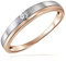 Goldmaid Damen-Ring Verlobungsring Bicolor 375 Weißgold 1 Brillant 0,05 ct. Gr. 54 So R6260WR54 Ehering Trauring Schmuck
