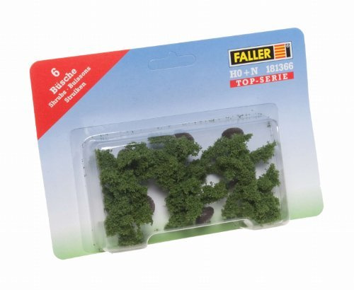FALLER 181366-6 Büsche Top Serie - Spurweite H0, TT, N
