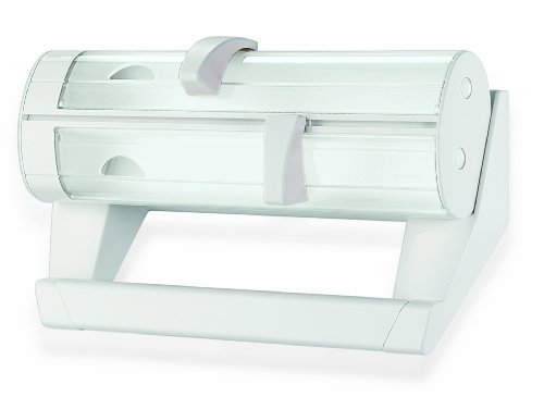 Guzzini Kitchen Active Design Mensola Portarotoli Bis&Tris 40 x 11,5 x H 25,5 cm, Bianco