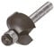 Wolfcraft 3971000 HM-Halb-Hohlkehlfräser mit Anlaufzapfen, 8 mm Schaft Ø 22x12,7