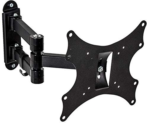 TecTake Support Mural TV pour écran de 43cm à 94cm (17 à 37) Pivotant + Inclinable Max VESA 200x200 Noir