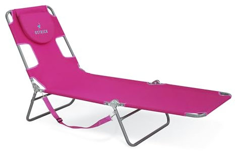 Ostrich Chaise de Plage - Chaise Lounge - Rose