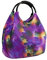 Trendyshop365 XL Strandtasche 40x42x26cm Breite veränderbar Shoppingtasche (lila-bunt)