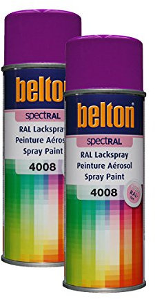 Kwasny 2 bombes de peinture Belton Spectral RAL4008 violet de sécurité 400ml