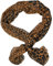 Tumundo Tuch Halstuch Schal Rundschal Langschal Leopard Leo Animalprint Braun Blau Kopftuch Damen Mädchen Kinder Unisex, Variante:braun