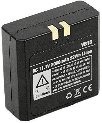 Pixapro 11.1v Li-ION580 Speedlite Battery Godox VB18 V Mount Battery 650 Full Power Flashes Smart Battery Camera Recharge Batteries Accessories Li-ion (Li-ION580)