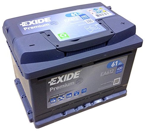 EXIDE PREMIUM Carbon Booster EA 612 12V 61AH Starter battery