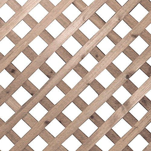 Panneau treillis jardin Cadre mod. Patio 90x 90cm en bois Tropical naturel 1PZ