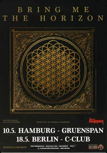 Bring Me The Horizon - Sempiternal, Hamburg & Berlin 2013 » Konzertplakat/Premium Poster | Live Konzert Veranstaltung | DIN A1 «