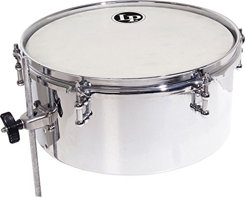LP Latin Percussion Timbales Drum Set Chrome 13 x 5,5 Finish Chrom, Klemme für alle gängigen Rod-Durchmesser von 9,5mm - 12,5mm, LP813-C, Trommel, Drum