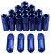 Generic Blue 60MM Aluminum Extended Tuner Lug Nuts For Wheel Rims M12X1.5 20PCS