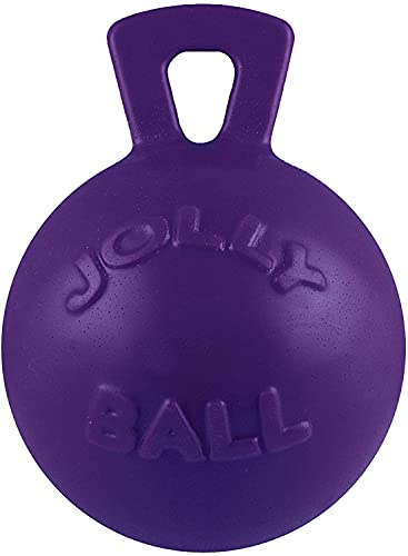 Jolly Pets Tug-n-Toss Balle Robuste pour Chien avec poignée 11,4 cm Taille S Violet