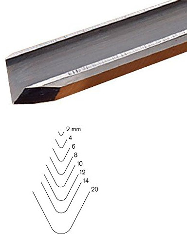 PFEIL Swiss Made 8mm # 14 Sweep V-Parting Tool