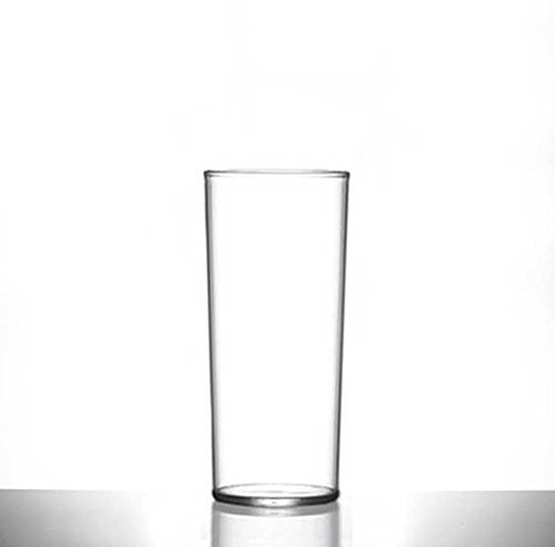 BB Plastics - Virtually Unbreakable Polycarbonate Straight Plastic Half Pint Glass (Pack of 8)
